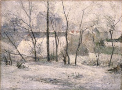 Winterlandschap, 1879 door Paul Gauguin